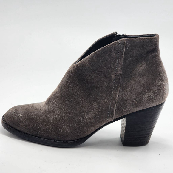 PAUL GREEN Delgado Ankle Boots & Booties $440 Size 8 Gray Suede - Picture 4 of 9
